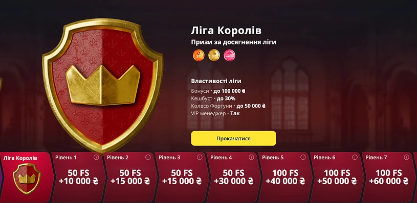 Программа лояльности Лига королей